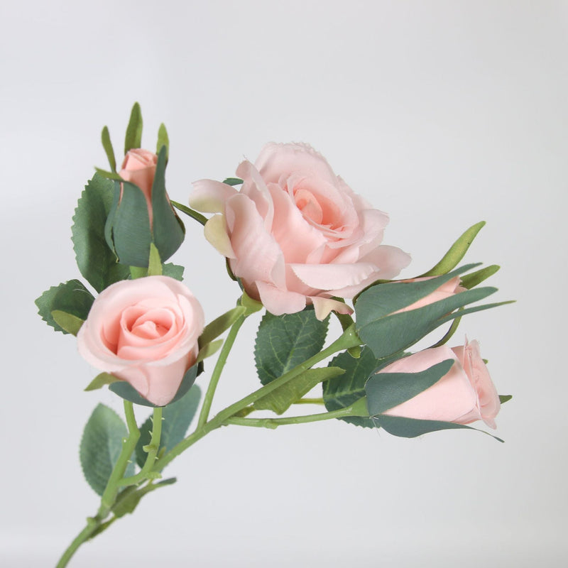 17 Inch Mini Rose Spray Stems 10 Pcs Artificial Silk Flowers Bulk Branches