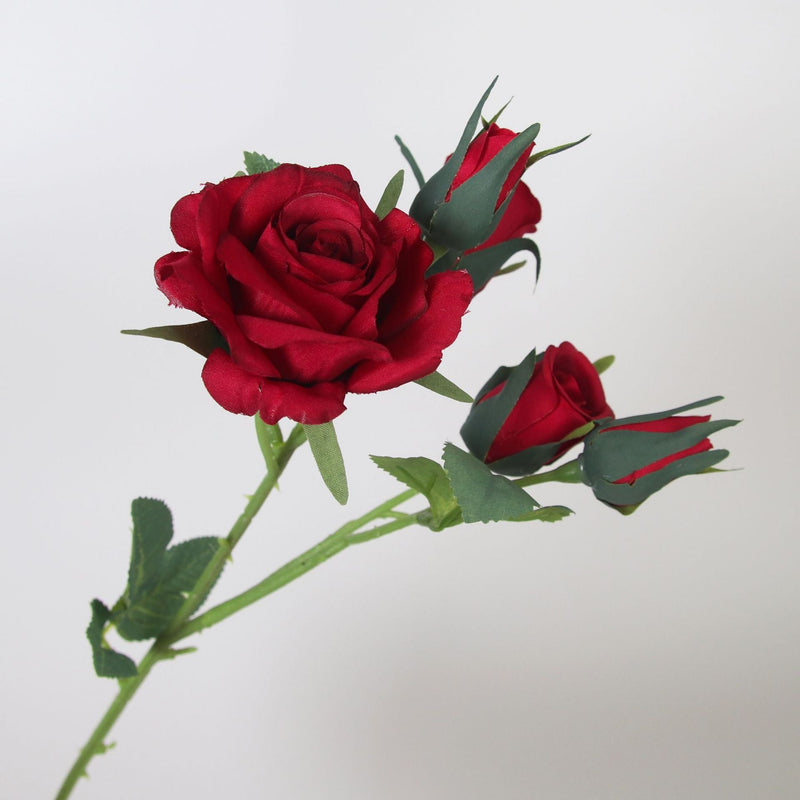 17 Inch Mini Rose Spray Stems 10 Pcs Artificial Silk Flowers Bulk Branches