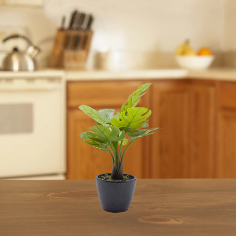 12 Inch Artificial Tropical Potted Plant Bulk Indoor Silk Plant