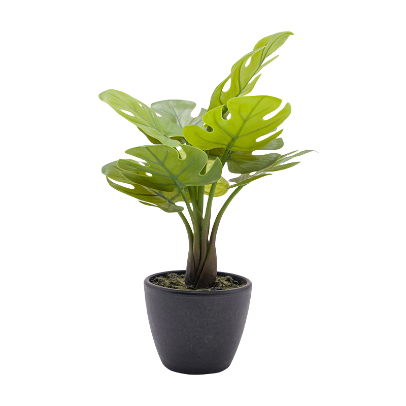 12 Inch Artificial Tropical Potted Plant Bulk Indoor Silk Plant