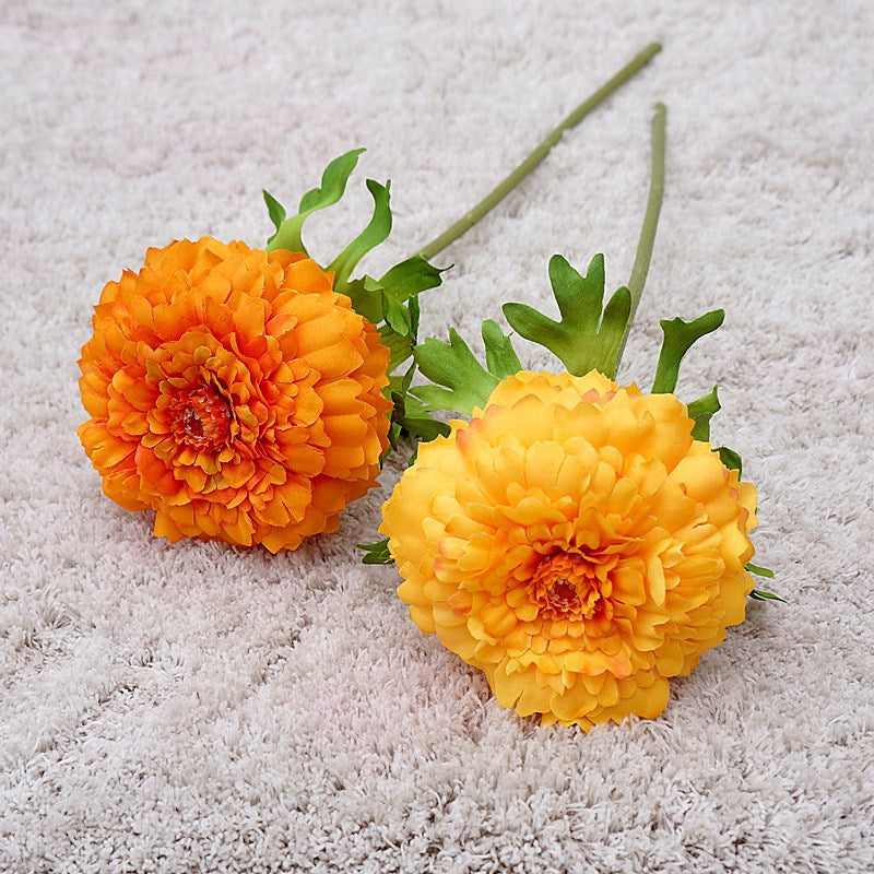 13 Inch Artificial Mum Stems 10 Pcs Fall Flowers Bulk Silk