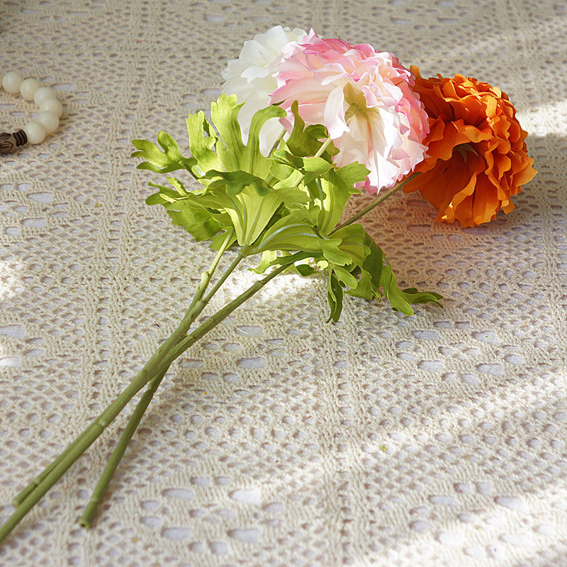 13 Inch Artificial Mum Stems 10 Pcs Fall Flowers Bulk Silk