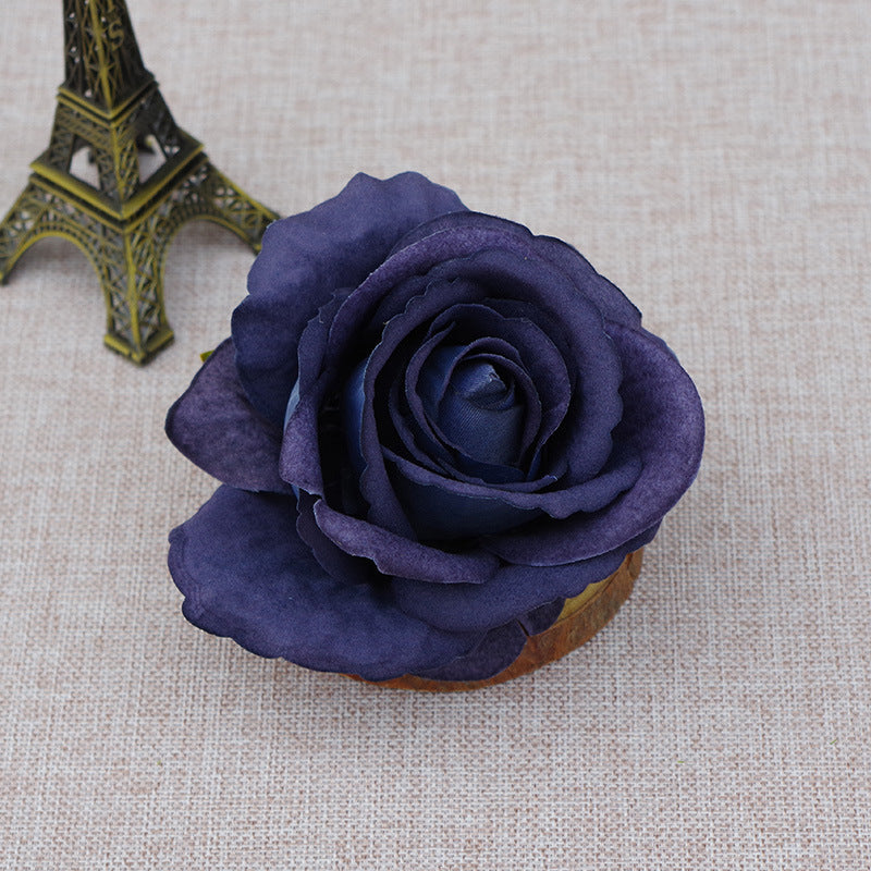 10 Pcs Artificial Bionic Flannel Rose Heads for DIY Wedding Party Baby Shower Decoration