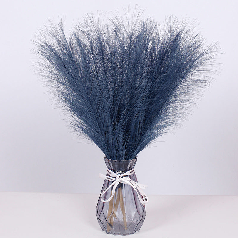 8 Colors Faux Pampas Grass Stems 17 Inch 2 Pcs Bulk Artificial Fall Decor
