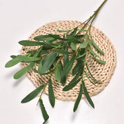 37 Inch Artificial Olive Bush Stems Spray, 10 Pcs Bulk Extra Long Silk Branches