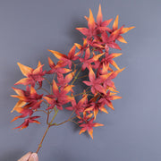 28 Inch Artificial Fall Maple Leaf Stems Branches 10 Pcs Autumn Decor