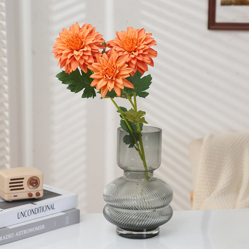20 Inch Artificial Dahlia Stem Spray, Silk Flowers, Bulk Wholesale, 1 Stem