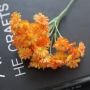 5 Pcs Artificial Daisy Stems Bouquet, Tiny White Silk Daisy Flowers for Home Garden Vase Decor