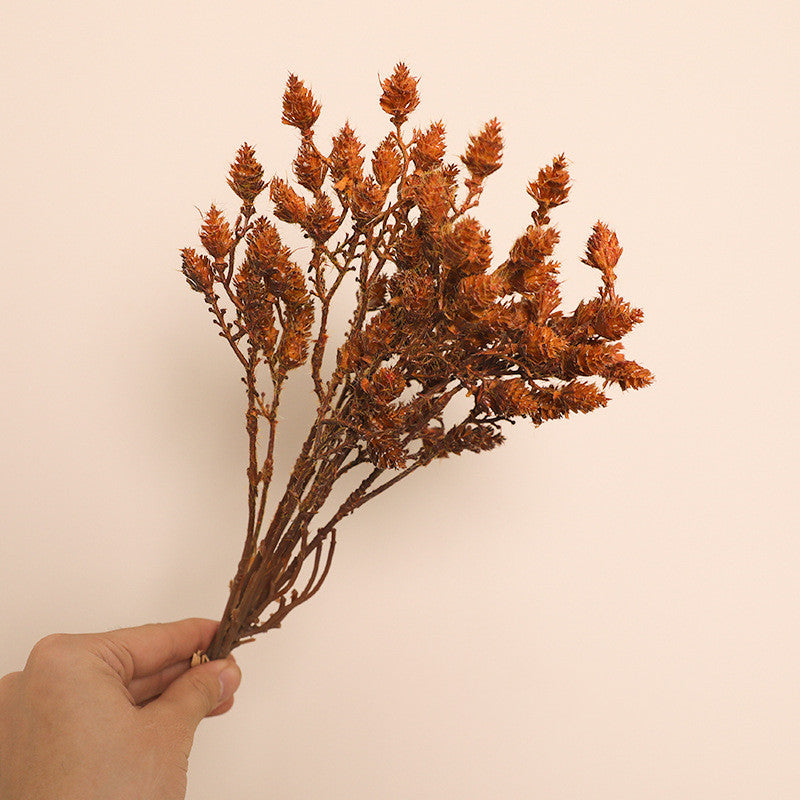 16.5 Inch Artificial Autumn Pine Cone Branches 10 Pcs Realistic Fall Winter Foliage for Thanksgiving Christmas Decor