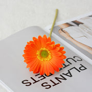 11.8 Inch Artificial Gerbera Daisy Stems, 6 Pcs Real Touch PU Flowers with Bendable Stems for Wedding Bouquets and Home Decor