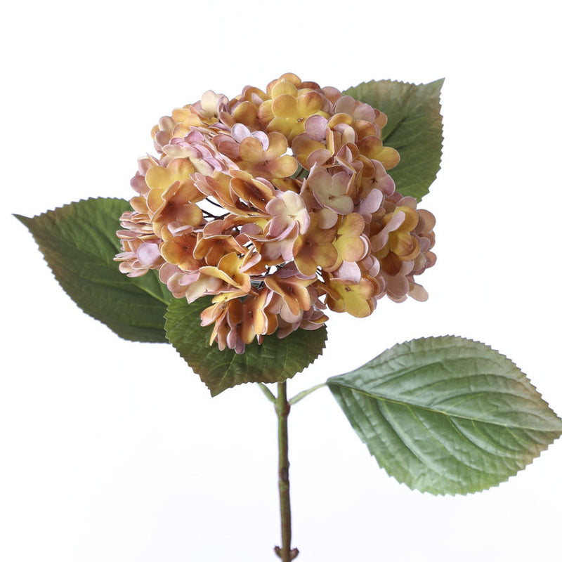 21 Inch Real Touch Hydrangea Stems 10 Pcs Artificial Silk Flowers Fall Winter Decor
