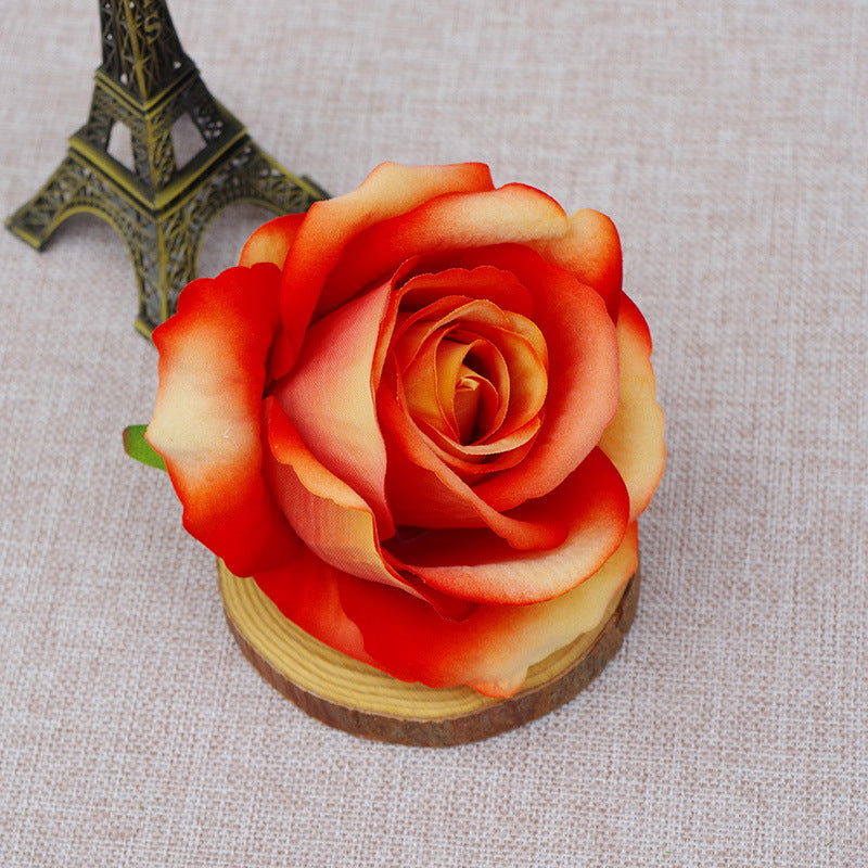 10 Pcs Artificial Bionic Flannel Rose Heads for DIY Wedding Party Baby Shower Decoration