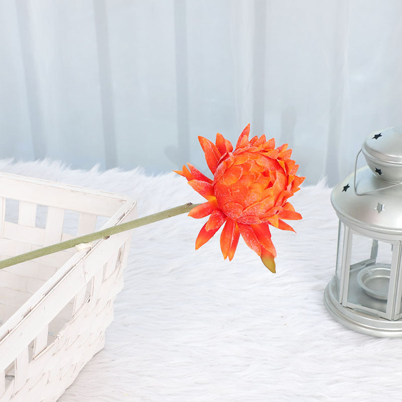 24 Pcs Artificial Silk Artichoke Stems, Autumn Floral Arrangement, Bulk Pack