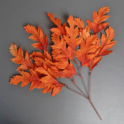 24 Inch Artificial Oak Leaf Stems 10 Pcs Bulk Autumn Thanksgiving Decor Silk Leaves