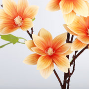 34 Inch Faux Magnolia Branch Spray – Artificial Magnolia Flower Stem, Bulk Spring Floral Arrangement