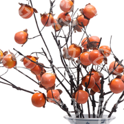 23 Inch Artificial Persimmon Stems Branches Bulk Quantity