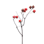 23 Inch Artificial Persimmon Stems Branches Bulk Quantity