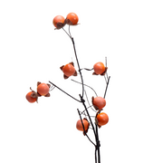 23 Inch Artificial Persimmon Stems Branches Bulk Quantity