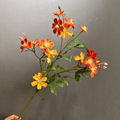 29.5 Inch Silk Mum Spray Euryops Stems 6 Pcs Artificial Autumn Floral Decoration