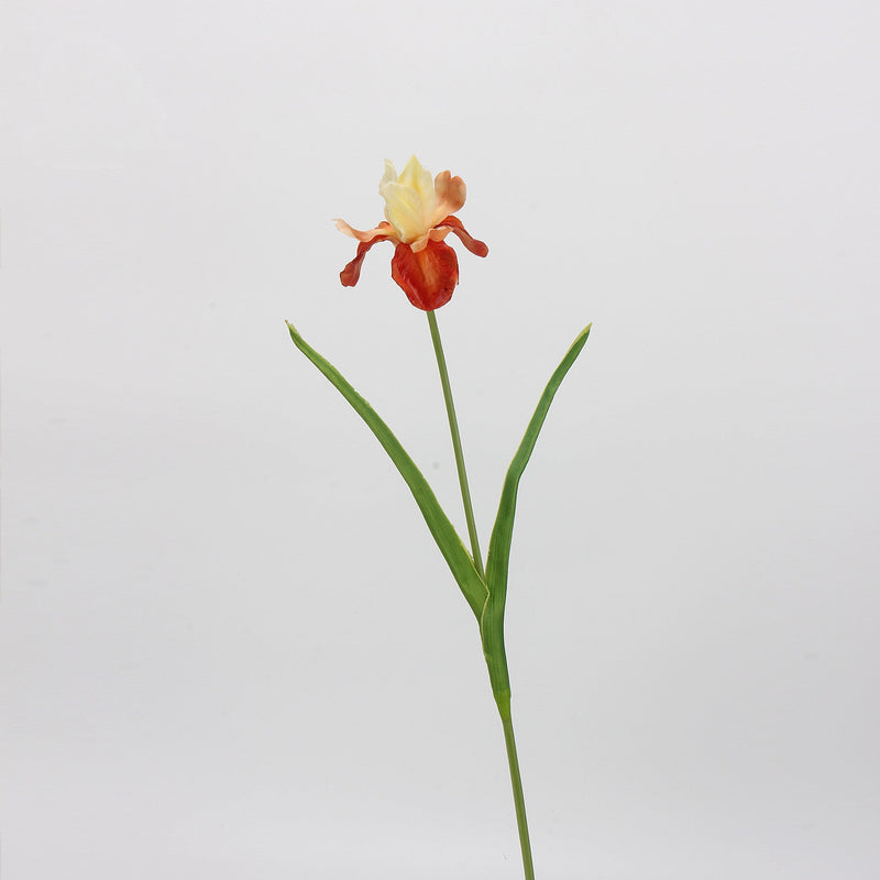 21.5 Inch Artificial Iris Stems 10 Pcs Real Touch Silk Flowers Bulk Wholesale