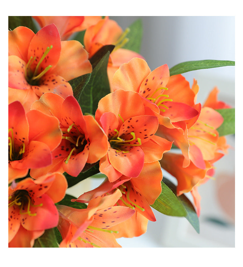 19 Inch Peruvian Lily Stems 10 Pcs Artificial Silk Flowers Bulk Pack