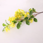 30 Inch Osmanthus Flower Branch Stem 1 Pc Artificial Silk Mayflower Spring Bloom