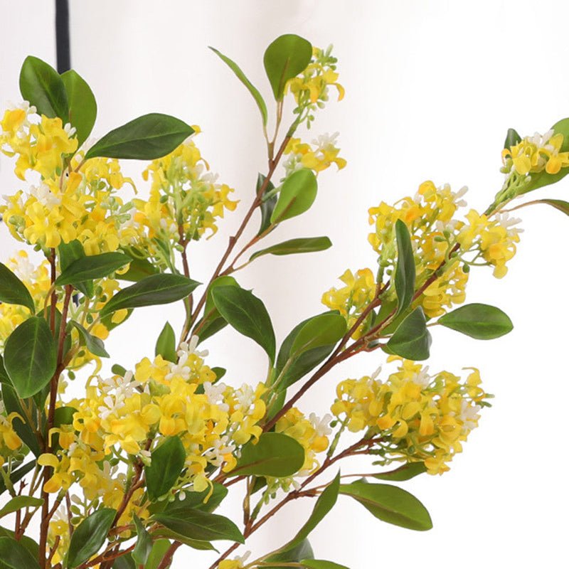 30 Inch Osmanthus Flower Branch Stem 1 Pc Artificial Silk Mayflower Spring Bloom