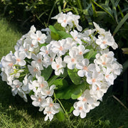 24 Stems Artificial Begonia Flowers, 16 Inch UV Resistant Silk Faux Plants for Hanging Baskets Patio Garden Decor