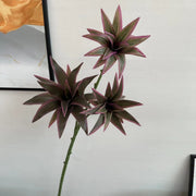 33 Inch Artificial Dracaena Stems Song of India Spray Real Touch 3 Pcs