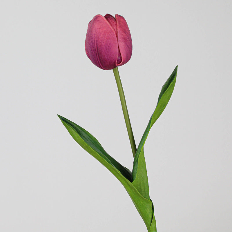 19 Inch Artificial Tulip Flowers 10 Pcs Real Touch Silk Tulip Stems Bulk Wholesale