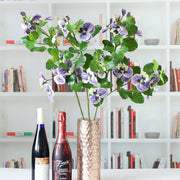 34 Inch Artificial Pansy Flowers Real Touch Stems Bulk Wholesale 34