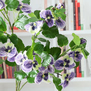 34 Inch Artificial Pansy Flowers Real Touch Stems Bulk Wholesale 34
