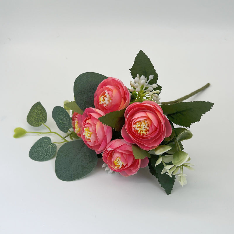 10" Artificial Small Peony Buds Bush Bouquets, 10 Colors, 10 Pcs for Crafts Wholesale