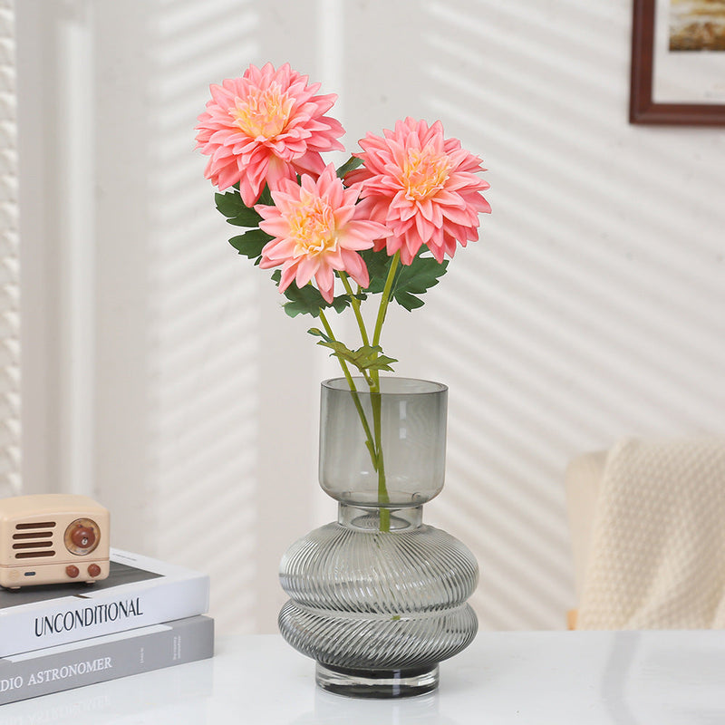 20 Inch Artificial Dahlia Stem Spray, Silk Flowers, Bulk Wholesale, 1 Stem