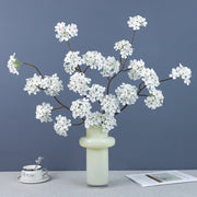 35 Inch Artificial Silk Pear Blossom Stems, 10 Pcs Extra Long Spring Flowers