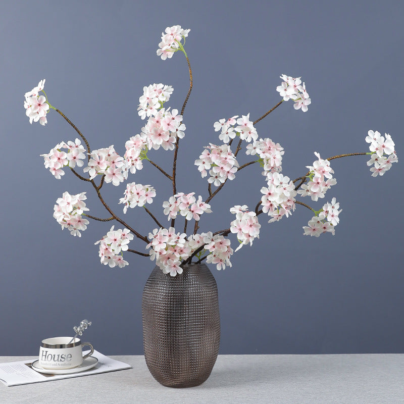 35 Inch Artificial Silk Pear Blossom Stems, 10 Pcs Extra Long Spring Flowers