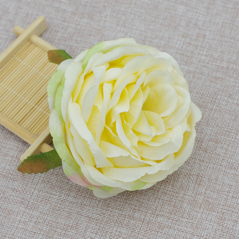 Peony Flower Heads Bulk, 10 Pcs Artificial Silk Flowers for DIY Cake Decorations, Floral Arrangements, Bouquets