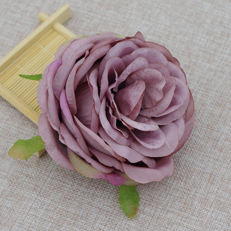 Peony Flower Heads Bulk, 10 Pcs Artificial Silk Flowers for DIY Cake Decorations, Floral Arrangements, Bouquets