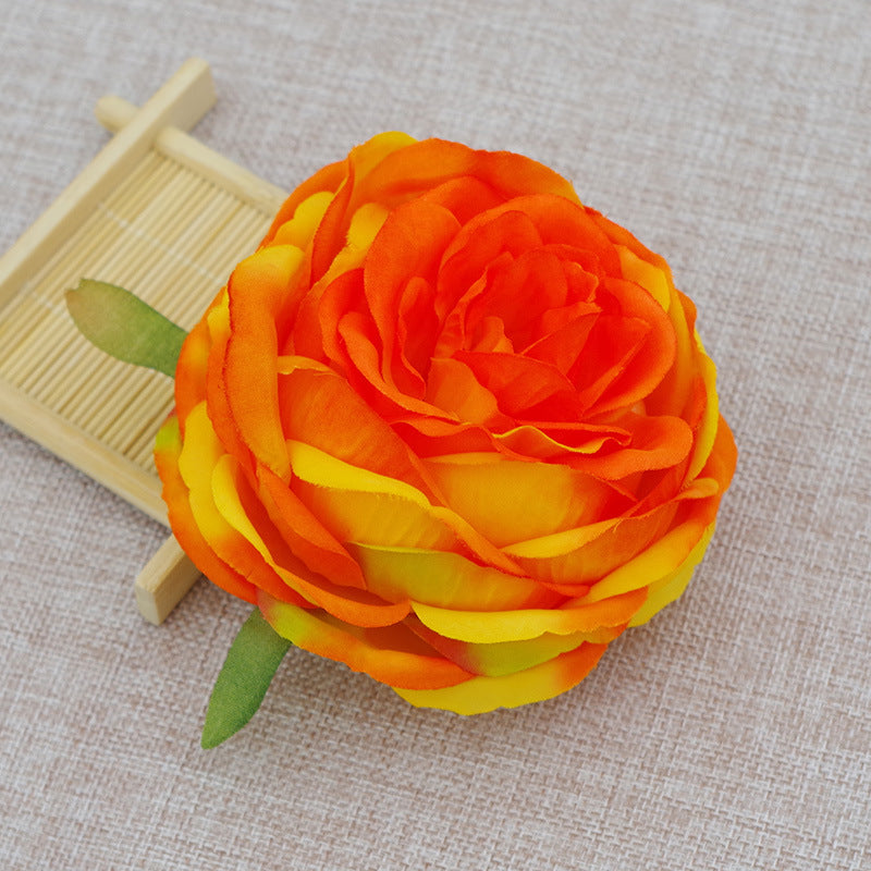 Peony Flower Heads Bulk, 10 Pcs Artificial Silk Flowers for DIY Cake Decorations, Floral Arrangements, Bouquets
