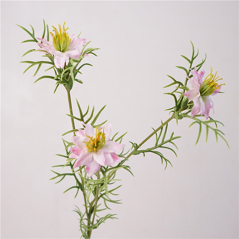27 Inch Artificial Love-in-a-Mist Flower Stems Bulk Quantity