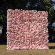 5D Fabric Floral Wall Panels Bulk Set, Customizable Luxury Artificial Flowers for Event Decor