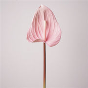 30 Inch Real Touch Anthurium Stem - Lifelike Artificial Flower for Wedding and Home Decor