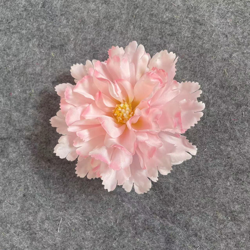 50 Pcs Artificial Hibiscus Flower Heads for Crafts Bulk Faux Silk Floral Supplies