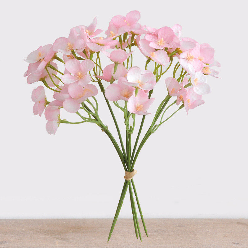 9.5 Inch Artificial Hydrangea Stems Bundle 10 Pcs Bulk for Wedding Crafts