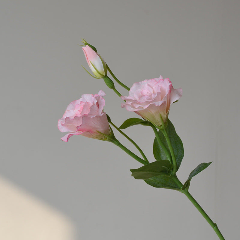 18 Inch Lisianthus Artificial Flower Stems, 10 Pcs Bulk Silk Stems for Wedding, Home Decor, Event Styling