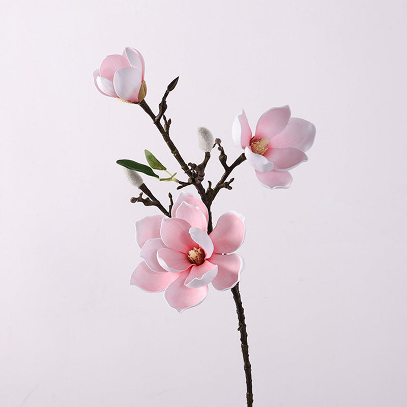 27.5 Inch Artificial Magnolia Spray Stem, Real Touch, Bulk Quantity