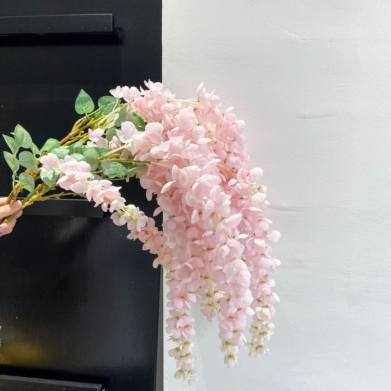 Extra Long Wisteria Blossom Stems 10 Pcs Hanging Artificial Flowers for Spring Decor