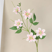 31 Inch Clematis Spray Stems 10 Pcs Artificial Silk Flowers Bulk Pack
