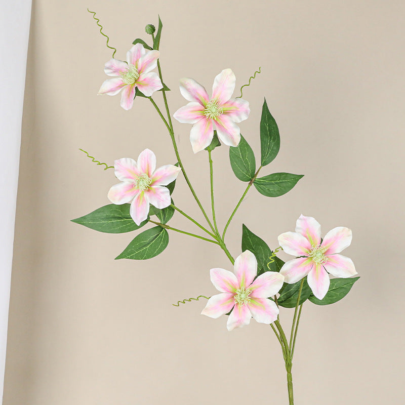 31 Inch Clematis Spray Stems 10 Pcs Artificial Silk Flowers Bulk Pack