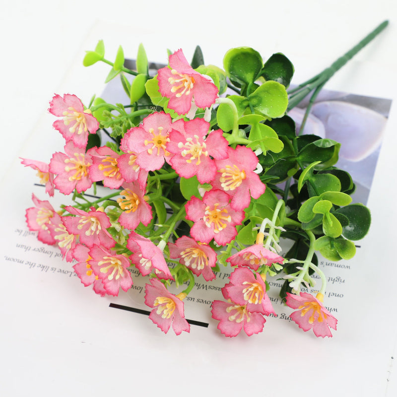 10 Inch Artificial Oxalis Flowers 10 Pcs UV Resistant Outdoor Detachable Plants